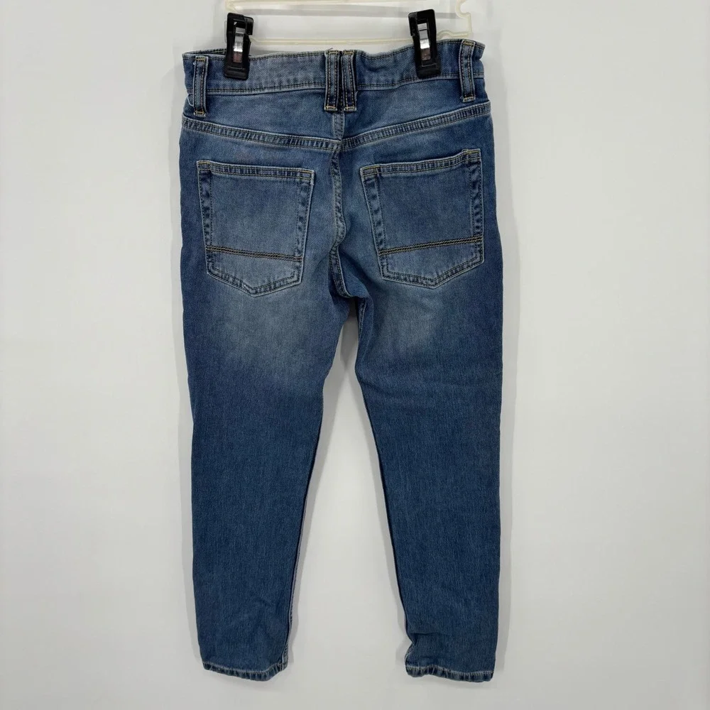 Cat & Jack Jeans Kids Size 10 Blue Stretch Medium Wash Denim Pants School Basic